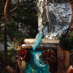 Tablou Natural Licheni Mușchi Ciuperci cu Coarne - casă & stil de viață - accesorii pentru decorat casa - decorațiuni de pereți, decorațiuni suspendate - tablou cu licheni - Artynos.ro