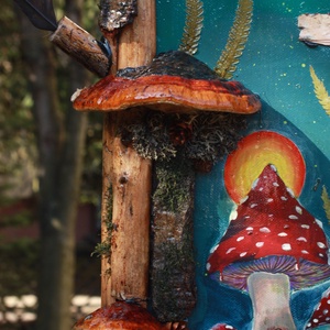Tablou Natural Licheni Mușchi Ciuperci cu Coarne - casă & stil de viață - accesorii pentru decorat casa - decorațiuni de pereți, decorațiuni suspendate - tablou cu licheni - Artynos.ro