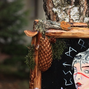 Tablou Natural Licheni Mușchi Vrăjitoarea - casă & stil de viață - accesorii pentru decorat casa - decorațiuni de pereți, decorațiuni suspendate - tablou cu licheni - Artynos.ro