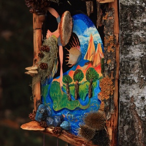 Tablou Natural Licheni Mușchi Rochia - casă & stil de viață - accesorii pentru decorat casa - decorațiuni de pereți, decorațiuni suspendate - tablou cu licheni - Artynos.ro