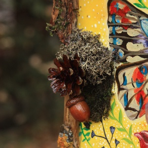 Tablou Natural Licheni Mușchi Fluturele - casă & stil de viață - accesorii pentru decorat casa - decorațiuni de pereți, decorațiuni suspendate - tablou cu licheni - Artynos.ro