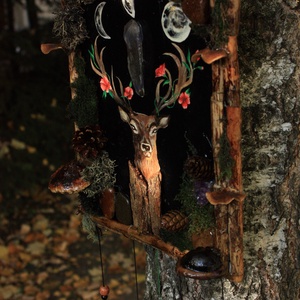 Tablou Natural Licheni Mușchi Cerbul - casă & stil de viață - accesorii pentru decorat casa - decorațiuni de pereți, decorațiuni suspendate - tablou cu licheni - Artynos.ro