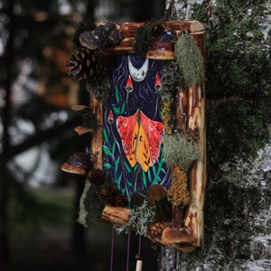 Tablou Natural Licheni Mușchi Fluturele Ciupercar - casă & stil de viață - accesorii pentru decorat casa - decorațiuni de pereți, decorațiuni suspendate - tablou cu licheni - Artynos.ro