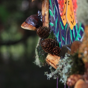 Tablou Natural Licheni Mușchi Fluturele Ciupercar - casă & stil de viață - accesorii pentru decorat casa - decorațiuni de pereți, decorațiuni suspendate - tablou cu licheni - Artynos.ro