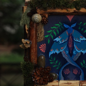 Tablou Natural Licheni Mușchi Fluturele  - casă & stil de viață - accesorii pentru decorat casa - decorațiuni de pereți, decorațiuni suspendate - tablou cu licheni - Artynos.ro