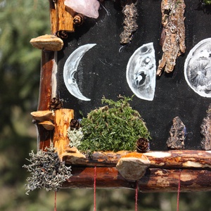 Tablou Natural Licheni Mușchi Soarele și Luna - casă & stil de viață - accesorii pentru decorat casa - decorațiuni de pereți, decorațiuni suspendate - tablou cu licheni - Artynos.ro