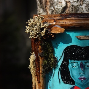 Tablou Natural Licheni Mușchi Portret - casă & stil de viață - accesorii pentru decorat casa - decorațiuni de pereți, decorațiuni suspendate - tablou cu licheni - Artynos.ro