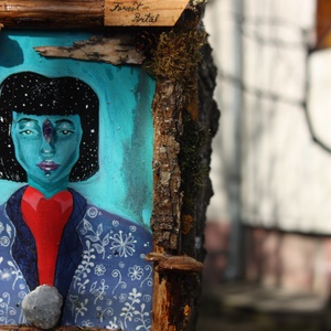 Tablou Natural Licheni Mușchi Portret - casă & stil de viață - accesorii pentru decorat casa - decorațiuni de pereți, decorațiuni suspendate - tablou cu licheni - Artynos.ro