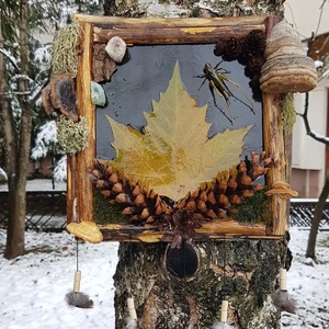 Tablou Natural Licheni Mușchi Frunză Verde - Artynos.ro