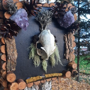 Tablou Natural Licheni Mușchi SkullArt - casă & stil de viață - accesorii pentru decorat casa - decorațiuni de pereți, decorațiuni suspendate - tablou cu licheni - Artynos.ro
