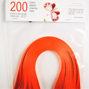 Intensive orange1 mm/3 mm/5 mm hartie quilling/carton quilling, pentru bijuterii, tablouri, decoratiuni Craciun, R58/R26 - Artynos.ro