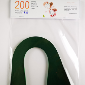 FOREST GREEN 1 mm/3 mm/5 mm hartie quilling/carton quilling, pentru bijuterii, tablouri, decoratiuni Craciun, D53/D91 - Artynos.ro