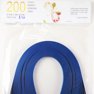 Royal Blue 1 mm/3 mm/5 mm hartie quilling/carton quilling, pentru bijuterii, tablouri, decoratiuni Craciun, D46/D84 - Artynos.ro