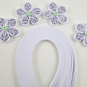 Alb 1 mm/3 mm/5 mm hartie quilling/carton quilling, pentru bijuterii, tablouri, decoratiuni Craciun, X01 - Artynos.ro