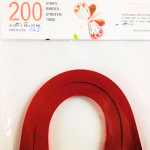 Christmas Red 1 mm/3 mm/5 mm hartie quilling/carton quilling, pentru bijuterii, tablouri, decoratiuni Craciun, C45/C60, Accessorii si unelte, Hartie, Alte hartii, Arta de hartie, ARTYNOS