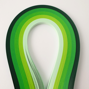 Hartie quilling verde 5 nuante 1 mm/3 mm/5 mm, pentru bijuterii, tablouri, decoratiuni Craciun, A02, Accessorii si unelte, Hartie, Alte hartii, Arta de hartie, ARTYNOS