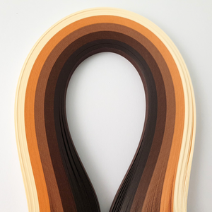 Hartie quilling maro 5 nuante 1 mm/3 mm/5 mm, pentru bijuterii, tablouri, decoratiuni Craciun, A01 - Artynos.ro