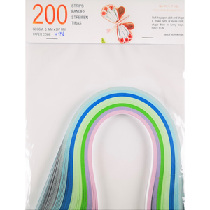 Hartie quilling 8 culori reci 1 mm/3 mm/5 mm, pentru bijuterii, tablouri, decoratiuni Craciun, X98, Accessorii si unelte, Hartie, Alte hartii, Arta de hartie, ARTYNOS