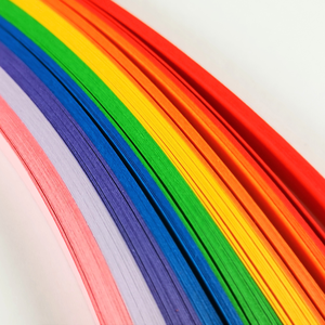 Hartie quilling curcubeu 8 culori 1 mm/3 mm/5 mm, pentru bijuterii, tablouri, decoratiuni Craciun, X99 - accessorii și unelte - hârtie - alte hârtii - Artynos.ro
