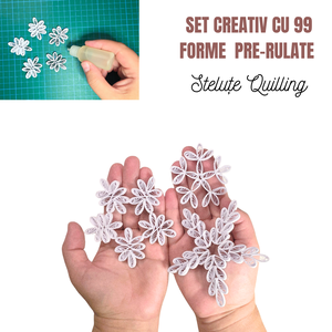 Set creativ de quilling - Magia iernii in hartie - activitate pentru copii si bunici, Accesorii de Craciun, Decoratiuni de Craciun de casa, Decoratiuni pentru pomul de Craciun, Arta de hartie, Creeaza stelute delicate din fasii de hartie si bucura-te de o iarna plina de inspiratie si relaxar..., ARTYNOS
