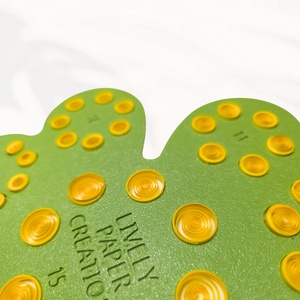 Sablon cu gauri pentru quilling sau pictură 8 marimi Trifoi Norocos Verde 20x19 cm - accessorii și unelte - diy (descrieri) - șablon, ghid - Artynos.ro