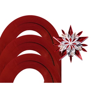 Christmas Red 1 mm/3 mm/5 mm hartie quilling/carton quilling, pentru bijuterii, tablouri, decoratiuni Craciun, C45/C60, Accessorii si unelte, Hartie, Alte hartii, Arta de hartie, ARTYNOS