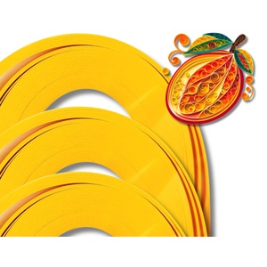 Hartie/carton quilling - Buttercup 1 mm/3 mm/5 mm, pentru bijuterii, tablouri, decoratiuni Craciun, X74/X05, Accessorii si unelte, Hartie, Alte hartii, Arta de hartie, ARTYNOS