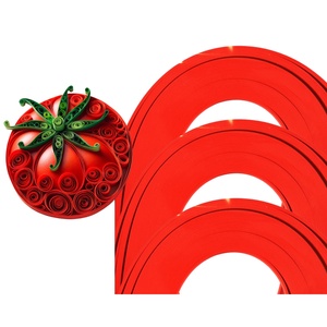 Hartie/carton quilling - Rosu inchis 1 mm/3 mm/5 mm, pentru bijuterii, tablouri, decoratiuni Craciun, X54/X78, Accessorii si unelte, Hartie, Alte hartii, Arta de hartie, ARTYNOS