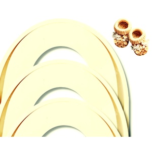 Hartie/carton quilling - Crem 1 mm/3 mm/5 mm, pentru bijuterii, tablouri, decoratiuni Craciun, R03/R45, Accessorii si unelte, Hartie, Alte hartii, Arta de hartie, ARTYNOS