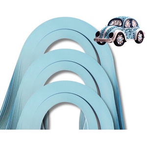 Hartie/carton quilling - Albastru deschis 1 mm/3 mm/5 mm, pentru bijuterii, tablouri, decoratiuni, X22/X68, Accessorii si unelte, Hartie, Alte hartii, Arta de hartie, ARTYNOS
