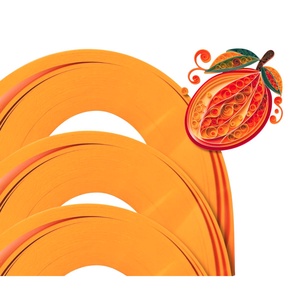 Intensive orange1 mm/3 mm/5 mm hartie quilling/carton quilling, pentru bijuterii, tablouri, decoratiuni Craciun, R58/R26, Accessorii si unelte, Hartie, Alte hartii, Arta de hartie, ARTYNOS