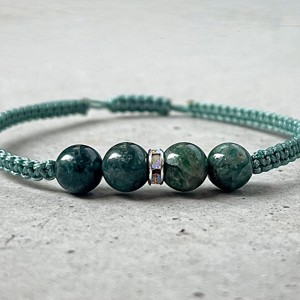 Brățară de apatită verde cu swarovski -  - Artynos.ro