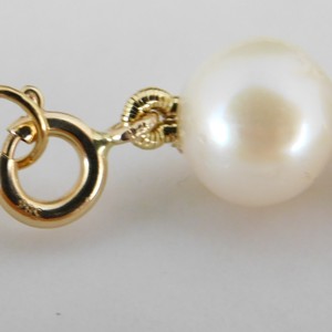 Brățară cu perle din aur de 14 K 9,5 mm perle mari - bijuterii - brățări - brățări cu perle - Artynos.ro