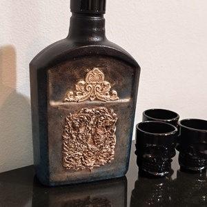 Sticla Skull  - casă & stil de viață - decorațiuni de casă - decorațiuni de masă și rafturi - sticle ornamentale - Artynos.ro