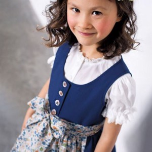 Costum popular pentru fete - rochie, sort si bluza -ROSE - in mai multe marimi pentru copii cu varsta cuprinsa intre 1-10 ani-, , , ARTYNOS