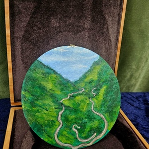 Tablou Canvas Magnetic cu Transfagarasan - arte vizuale și accesorii  - picturi - pictură acrilică - Artynos.ro