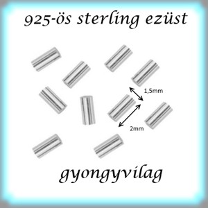 Clemă pentru bijuterii din argint 925: intermediar / perlă / ornament EKÖ 19 1,5x2x0,25 10 buc/cs - accessorii și unelte - mărgea, componente de bijuterii - alte piese - Artynos.ro