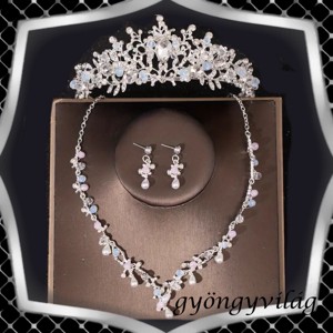 Seturi de bijuterii: set de bijuterii pentru nunta, mireasa, casual + diadema ES-SZT26-1e, Accesorii nunta, Bijuterii mireasa, Set bijuterii de mireasa, , ARTYNOS