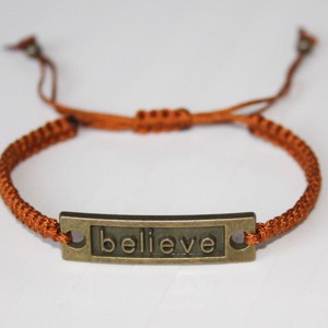 Brățară împletită - Believe brown -  - Artynos.ro