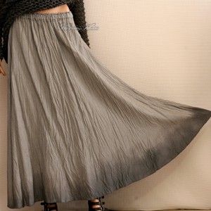 FELÍCIAKORMOS - fusta din matase lagenlook, Imbracaminte si moda, Haine dama, Fusta dama, Cusatura, ARTYNOS