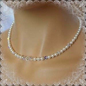 Nunta, colier de mireasa, cristale swarovski SL-ESW03-1 -  - Artynos.ro