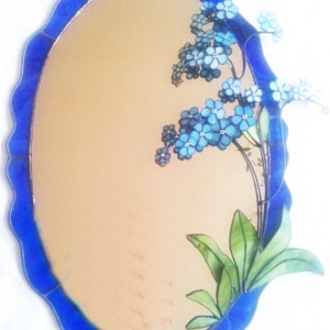 Oglindă albastru Tiffany forget-me-not -  - Artynos.ro