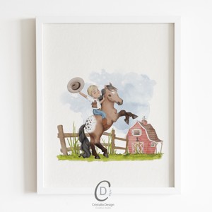 Viața la fermă, decorațiuni de perete, set poster cu monogramă, 3 bucăți -  - Artynos.ro