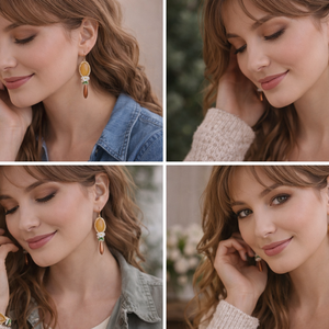 Cercei Primavara - bijuterii - cercei - cercei din pietre semiprețioase - Artynos.ro