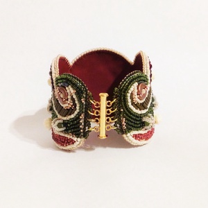 Bratara statement Pomegranate - bijuterii - brățări - brățări din mărgele - Artynos.ro