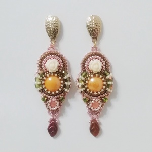 Cercei Pastel - bijuterii - cercei - cercei brodați - Artynos.ro