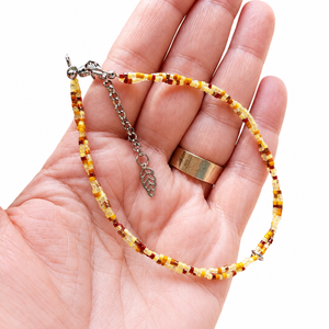 Bratara de picior boho, reglabila, bijuterie de vara, bratara minimalista glezna - bijuterii - bijuterii și brățări de picioare - Artynos.ro