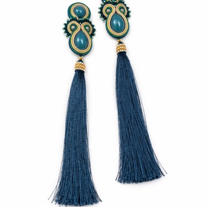 Cercei soutache lungi, Bijuterii, Cercei, Cercei lungi, Confectionarea bijuteriilor, ARTYNOS