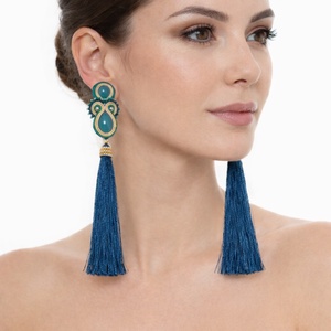 Cercei soutache lungi - bijuterii - cercei - cercei lungi - Artynos.ro