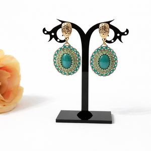 Cercei handmade eleganti - bijuterii - cercei - cercei din mărgele - Artynos.ro